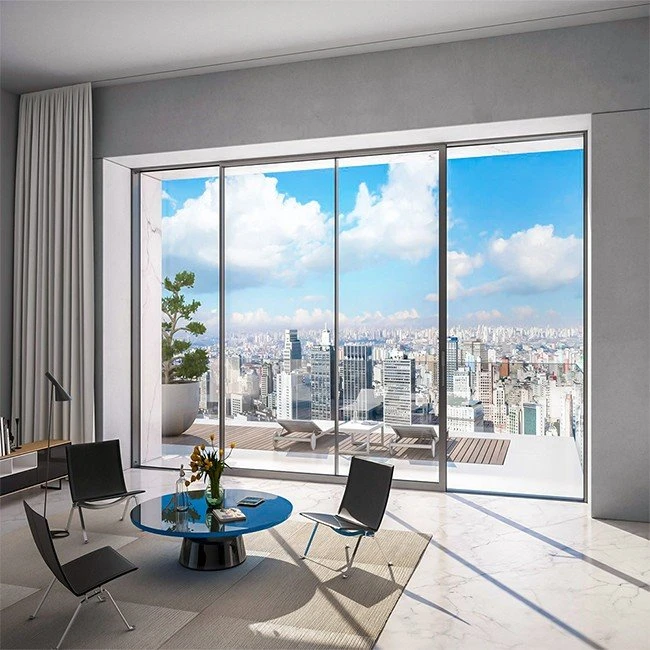 slim aluminium sliding doors